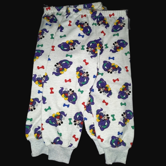 ❤️ Disney Mickey Mouse Pajama Bottoms Pants For Kids - Toddler Size 5 - Picture 1 of 6
